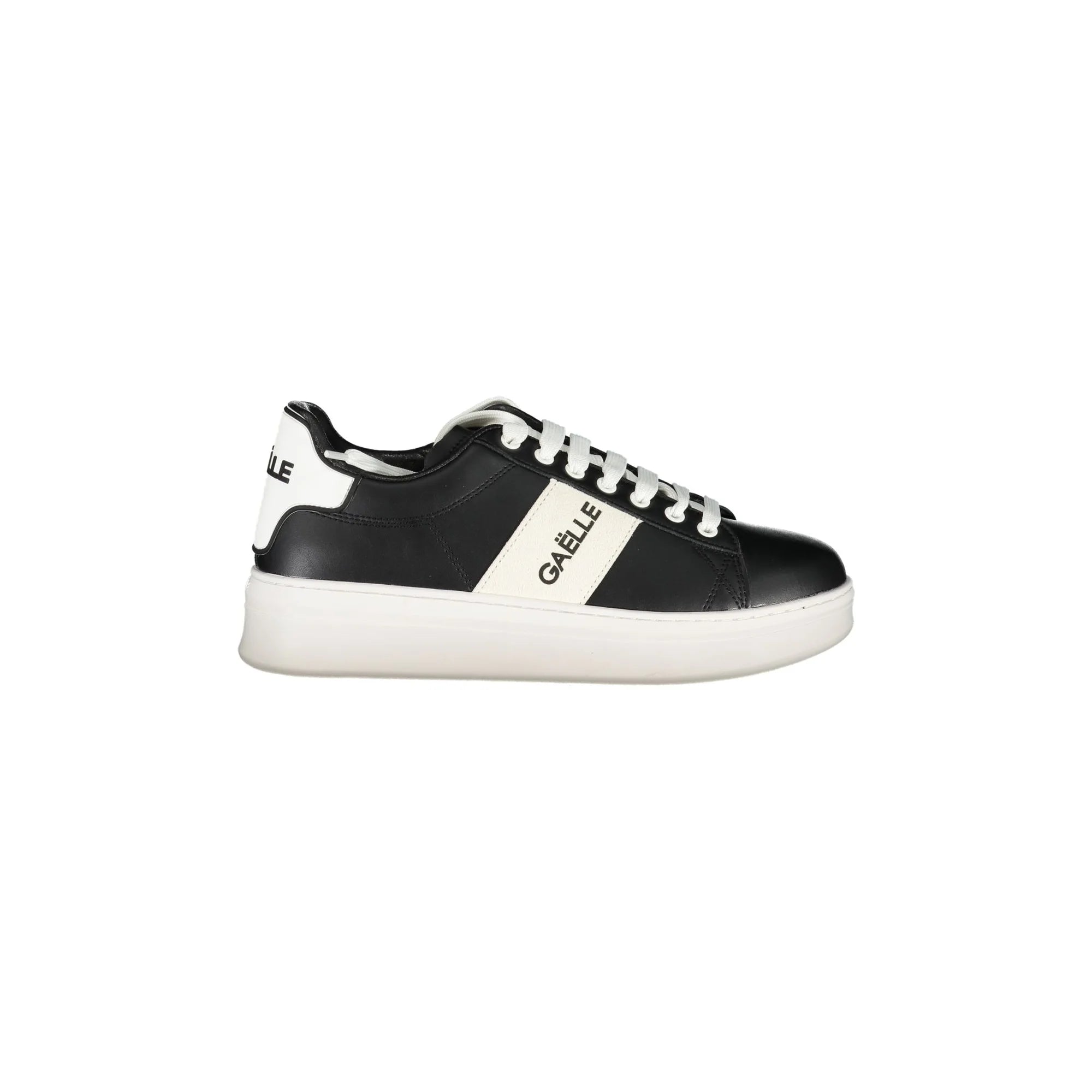 GAELLE PARIS Scarpe Sneakers Uomo Nere con Dettagli a Contrasto Nero - foto prodotto